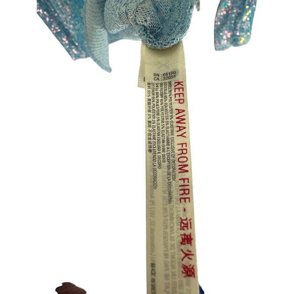 Free people sequin blue top Cottagecore fairy grunge L - Picture 7 of 7